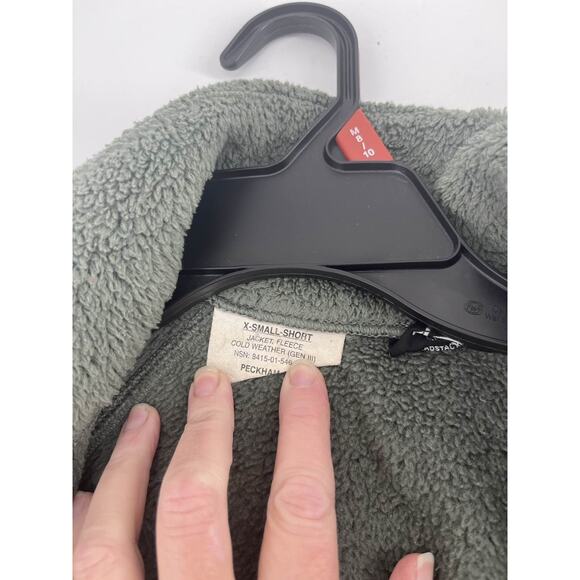 US Army Gen III Polartec Cold Weather Fleece Jacket Foliage Green ECWCS L3 Sz Xs - Picture 4 of 5